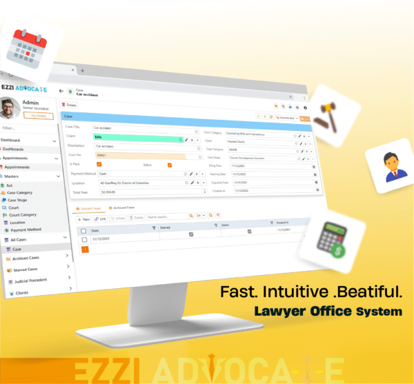 Advocate Office Management System V13
