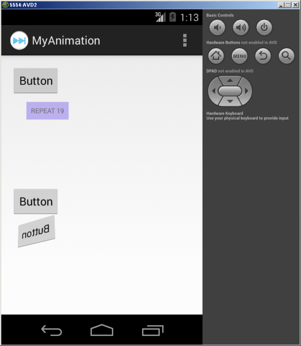 Android Animation Gestures Demo Master