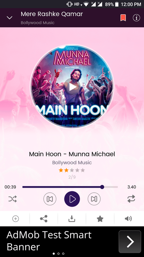 Android Online Mp3 With Material Design