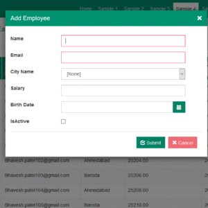 Aspnet Mvc Full Ajaxify And Bootstrap Grid With Crud Operation