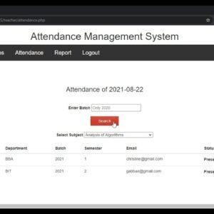 Attendence Management System