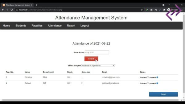 Attendence Management System