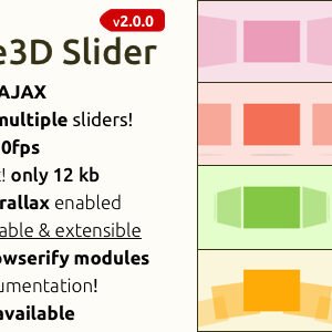 Bee3D Slider Touchenabled Pure Js Plugin