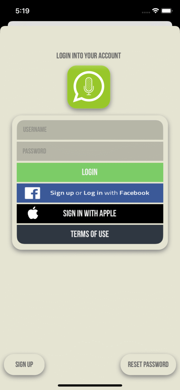 Buzz It Ios 89 Universal Public Audio Chat App Swift