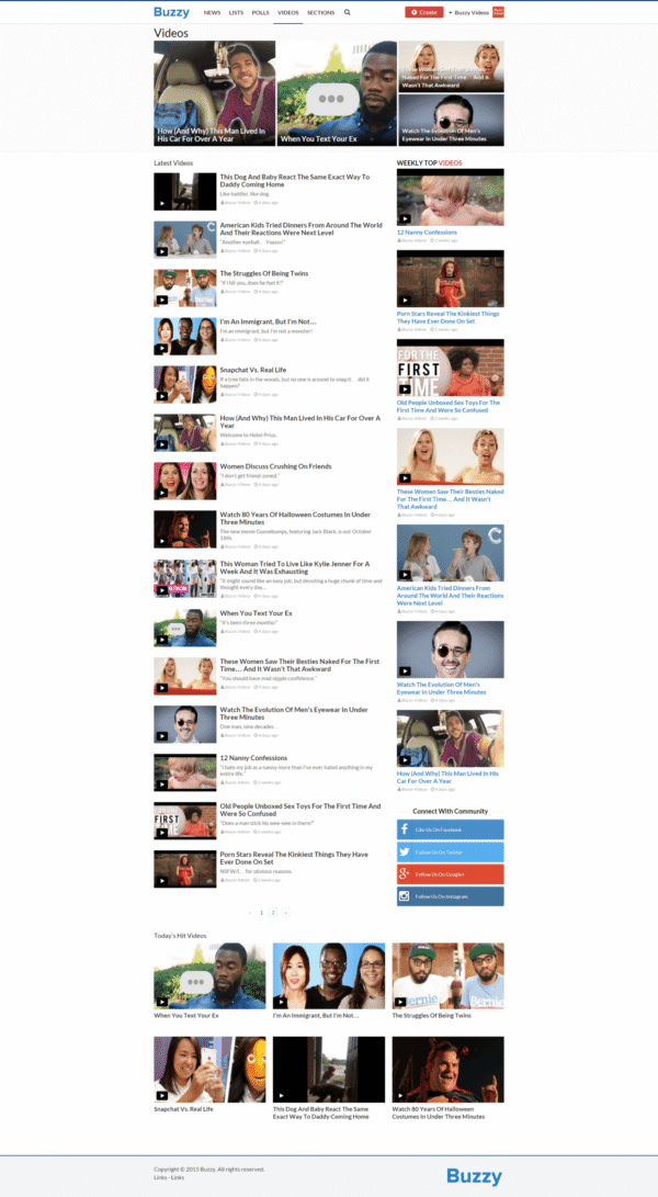 Buzzy News Viral Lists Polls And Videos