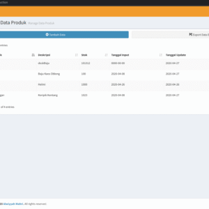 Codeigniter With Adminlte Integration User Crud