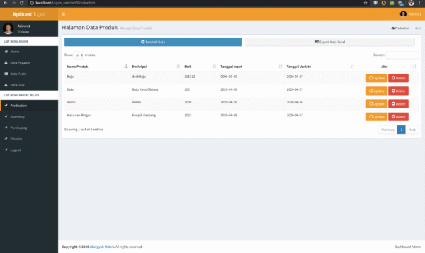 Codeigniter With Adminlte Integration User Crud