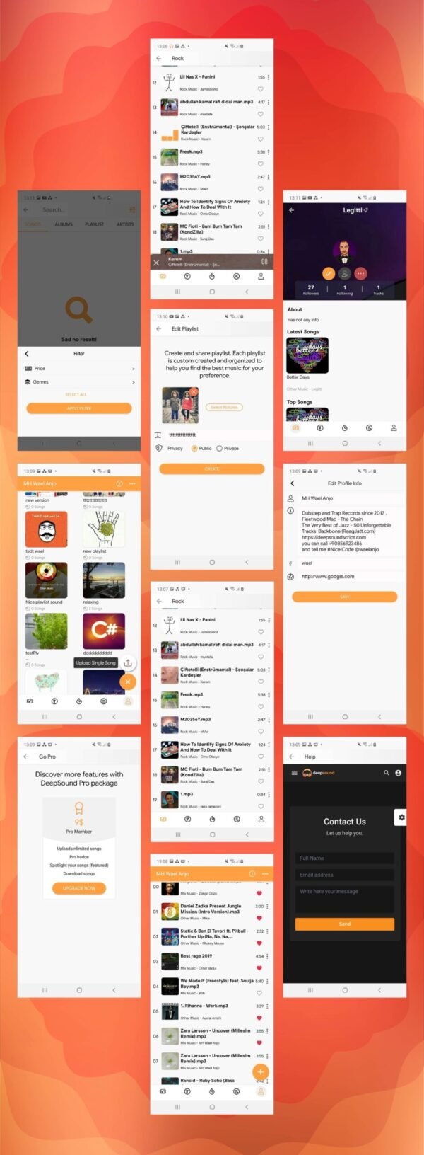 Deepsound Android  Mobile Sound   Music Sharing Platform Mobile Android Application