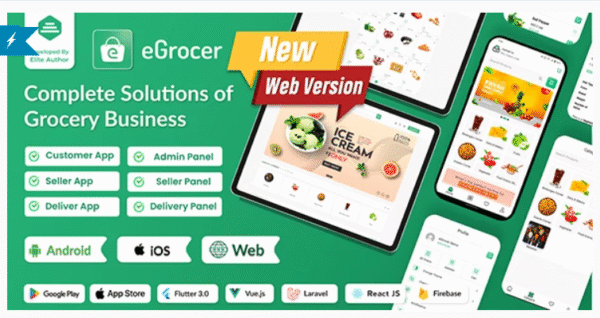 Flutter Multi Vendor Grocery App With Admin Panel