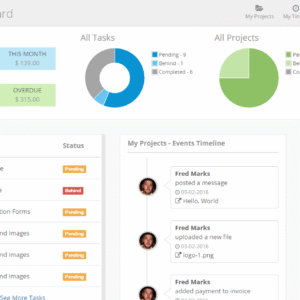 Freelance Dashboard Project Management Crm Softwar