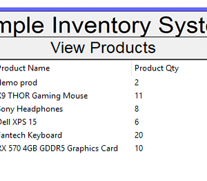 Invento Simple Inventory Sytem