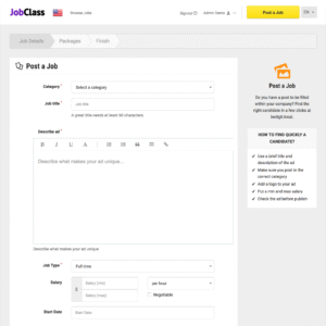 Jobclass Geolocalized Job Portal Script
