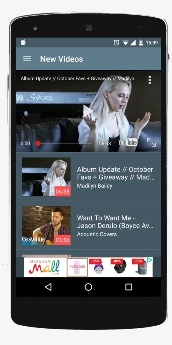 Layar Tancep Youtube App For Android