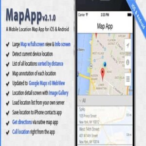 Mapapp Ios And Android Mobile Location Map App Template
