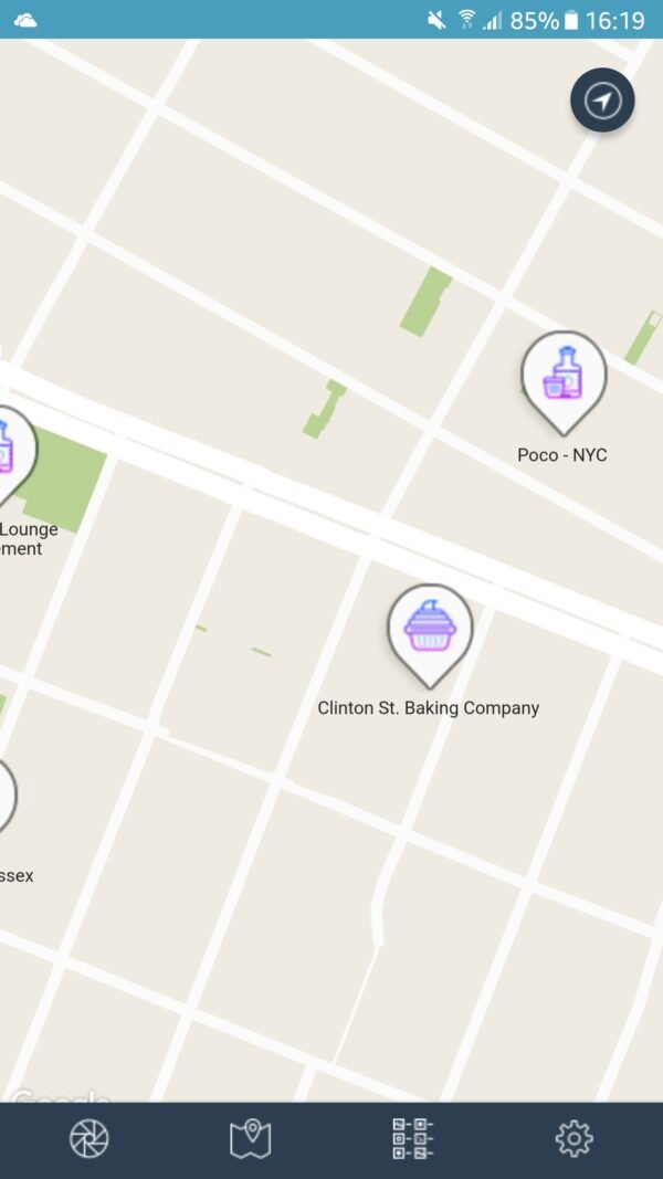 Near Augmented Reality Locations Mobile App