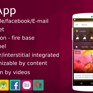 News App Material Design Firebase Notification Social Login