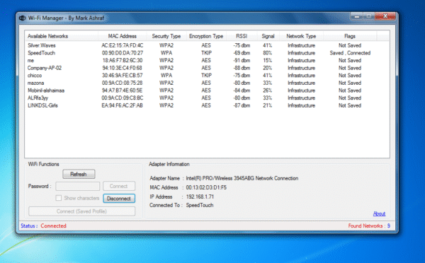 Schedulerwifismsprofile