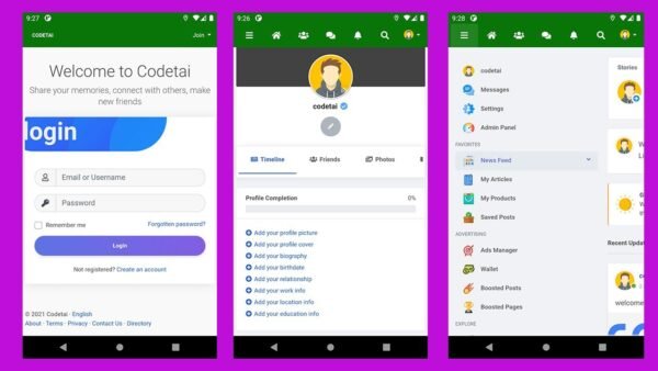 Social Network Android App Master