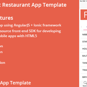 Thefoody Ionic Restaurant App Template