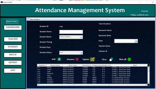 Timesheet Attendance Management System