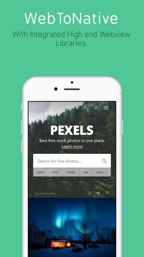 Webtonative Advanced Android Webview Application